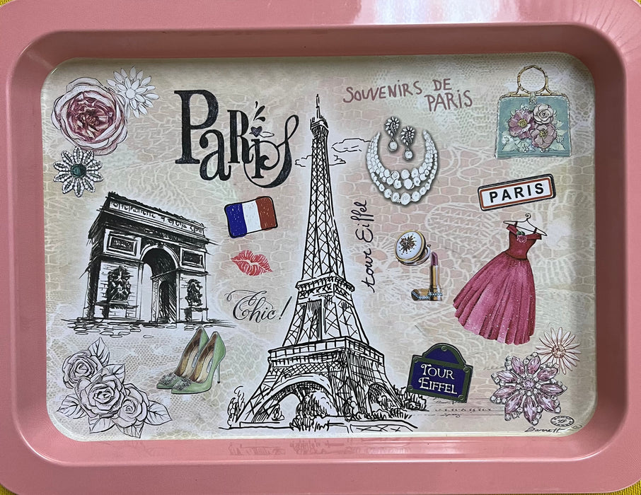 Souvenir de Paris pink medium tray– Decors de France