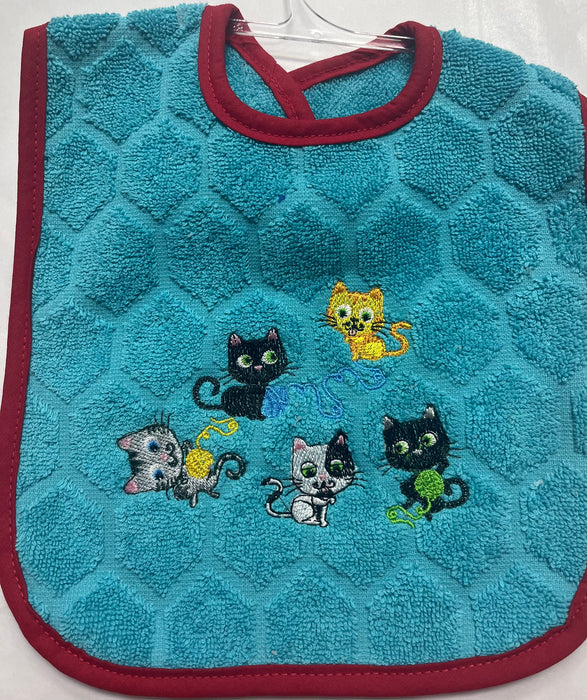 Bib Kitty Blue